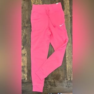 Nike Standard Fit High Rise Joggers PINK women’s sz S NWT